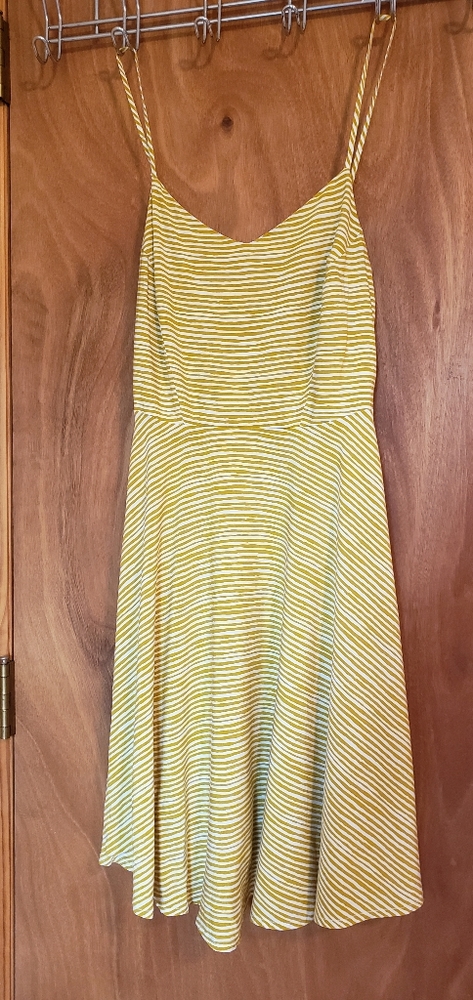 Yellow zebra stripped dress